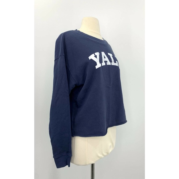 Anthropologie Yale XS Blue Crew Neck  Pullover - Picture 3 of 10